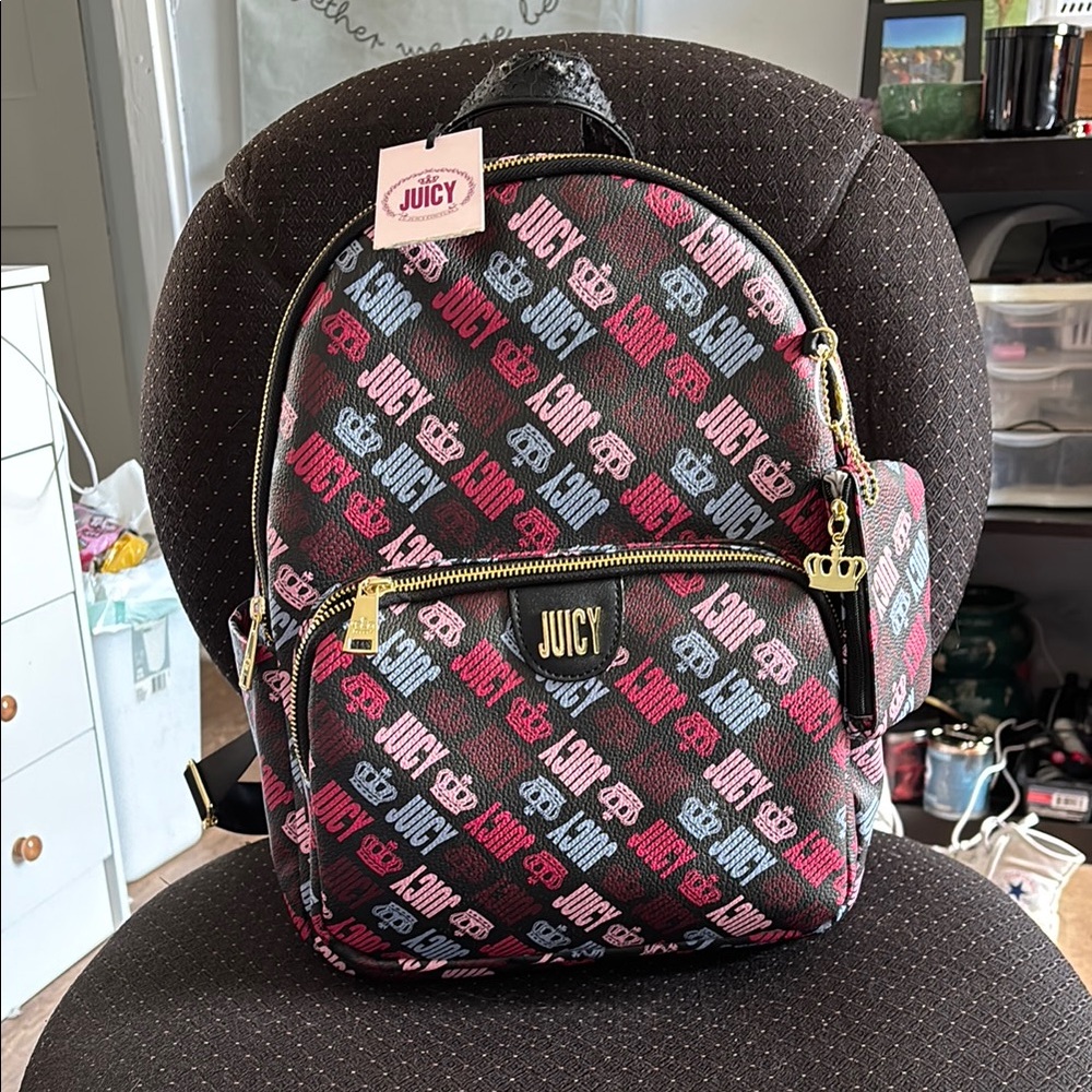 Juicy Couture Multicolor Logo Backpack